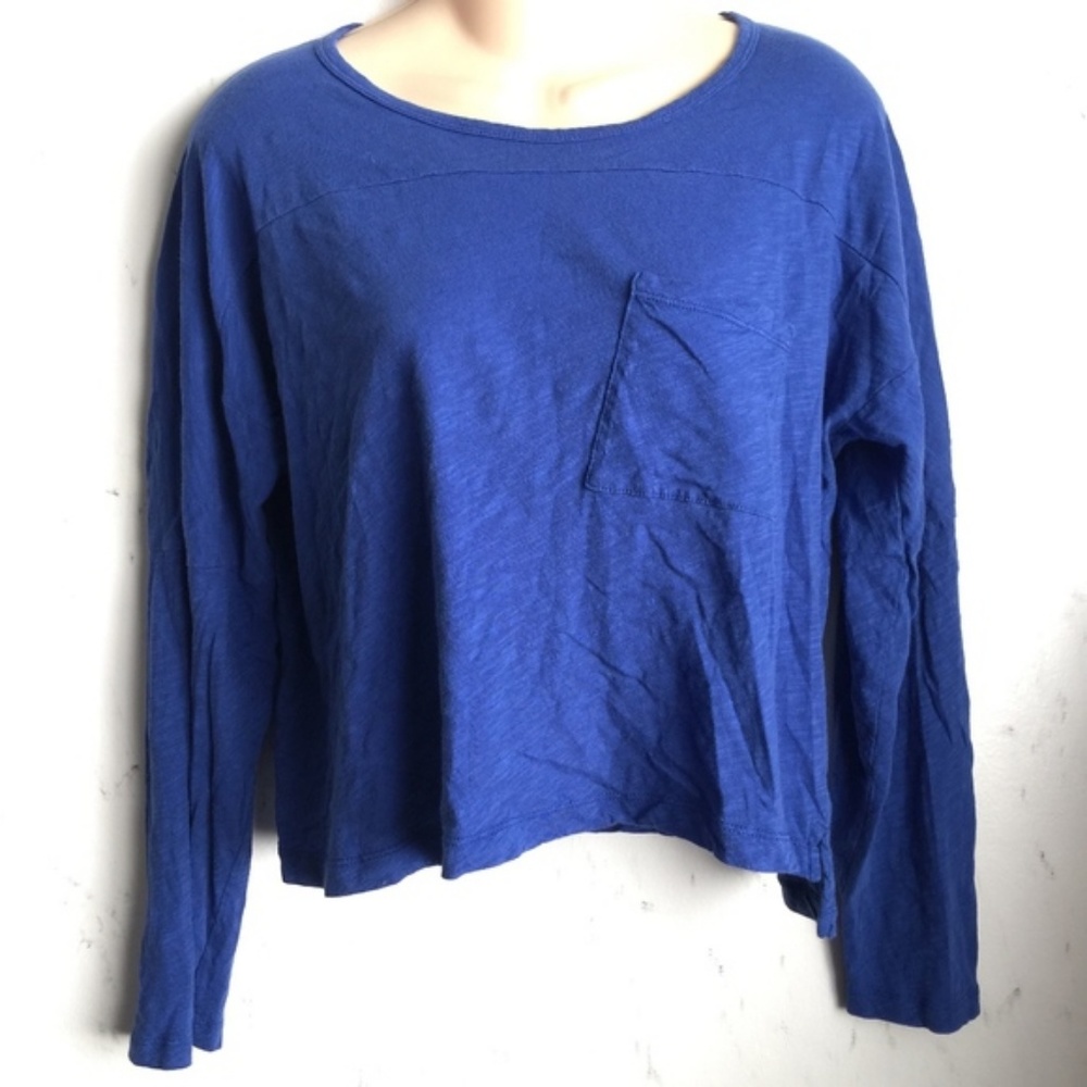Madewell | Blue Effortless Long Sleeve Tee